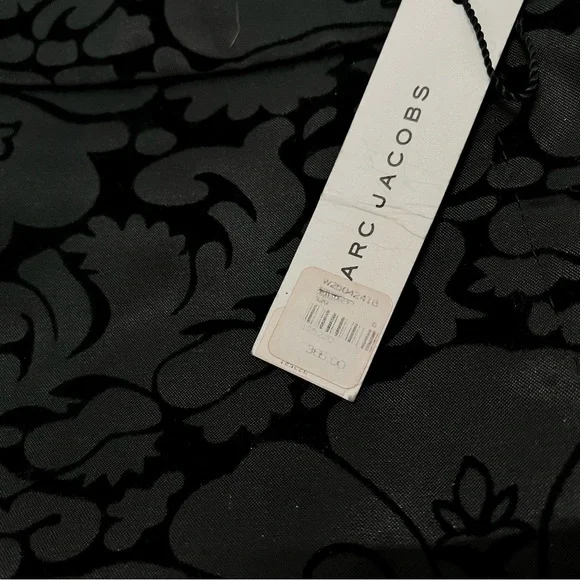 Marc Jacobs Velvet Burnout Brocade Print Wide Leg Trouser Pants 6 Brand New NWT - Picture 5 of 11